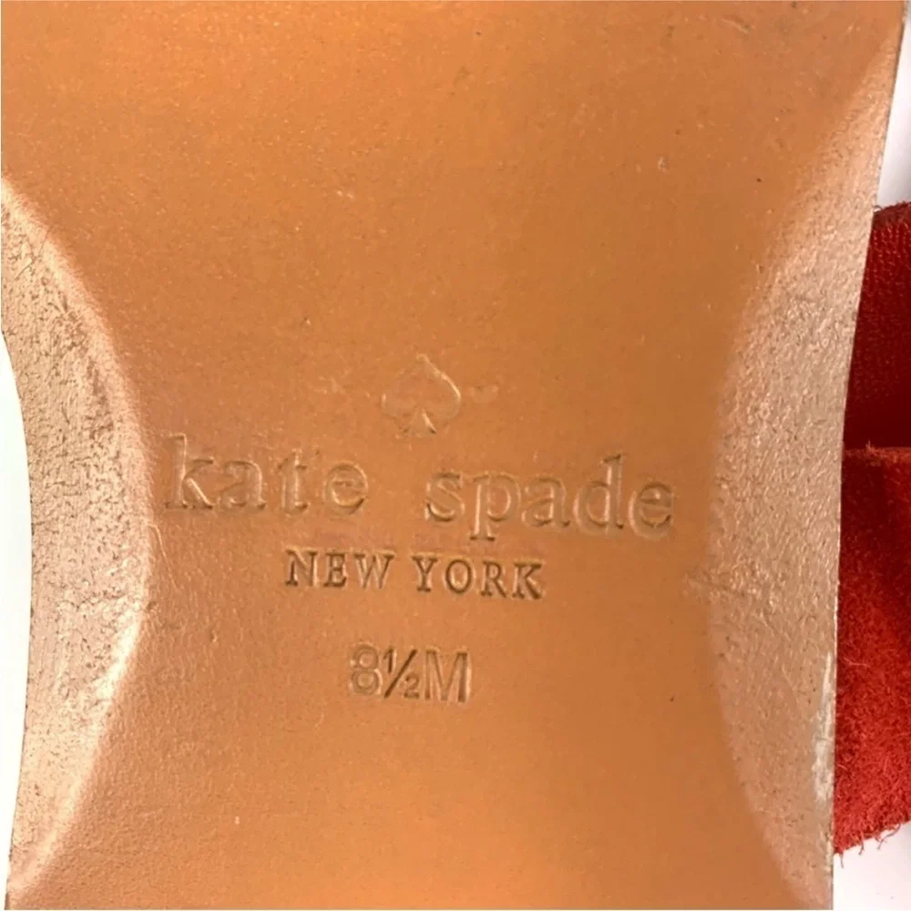 KATE SPADE Red Suede Women's Sandals